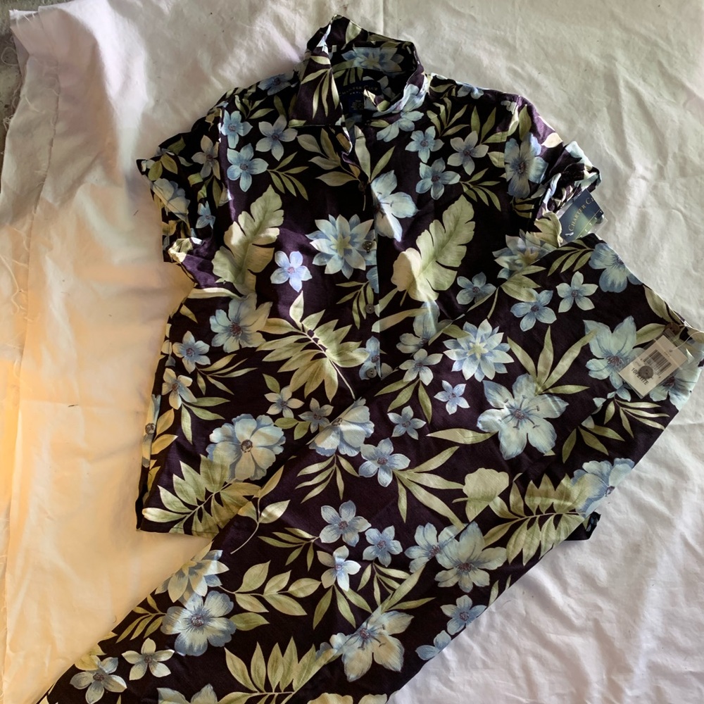 NWT Liz Claiborne Petites Vintage Two Piece 10P